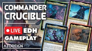 Commander Crucible  Hakbal vs Sefris vs Alela vs Coram [upl. by Fishback]