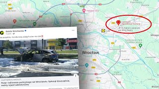 WROCŁAW RADIOWÓZ W OGNIU  STRAŻACY BEZRADNI [upl. by Badger]