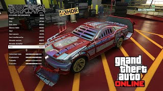 GTA Online 4K HDR  Tuneando vehiculos de Arena War  4 Vapid Dominator [upl. by Dihaz]