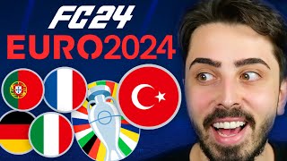 FC 24 EURO 2024 MODU ÇIKTI  EURO 2024’Ü KİM KAZANACAK [upl. by Aennil]