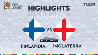 HIGHLIGHTS  Finlandia vs Inglaterra  UEFA Nations League 2024  TUDN [upl. by Navnod]