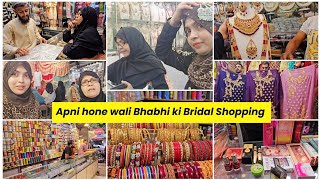 Bhai ki dulhan ki bari tayar krne gai sari shopping mummy k sath mil kar karachi se ki Bridal shop [upl. by Malka]