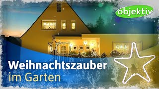 Weihnachtslichter im Garten [upl. by Klotz]