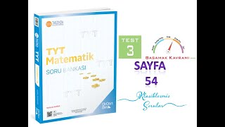 345 TYT MATEMATİK SAYFA 54 SAYI BASAMAKLARI TEST 3 [upl. by Haskins]