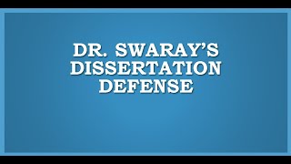 Dissertation Defense [upl. by Auqenaj]