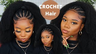 CROCHET PROTECTIVE STYLE Using OUTRE Twisted Up Springy Afro Twist  Crochet Hair GIVEAWAY  Chev B [upl. by Bambie]