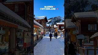 In Murren every step is a journey through Swiss paradise ❄️🇨🇭nature switzerland shortvideo [upl. by Viehmann]