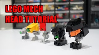 How to build lego mech heads [upl. by Nnodnarb]