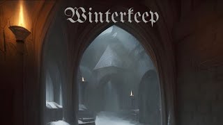 WINTERKEEP  Crackling Fire amp Winter Wind Sounds  ASMR Ambience [upl. by Noret]