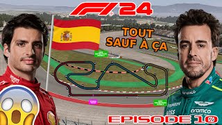 JE MATTENDAIS À TOUT SAUF À ÇA AU GRAND PRIX DESPAGNE un GP insolite 😱  F1 24  Épisode 10 [upl. by Ennahs723]