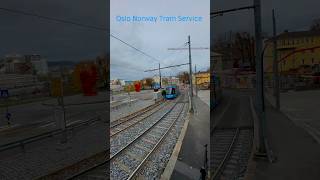 Tram in NorwayOslo Tram serviceOslo Norwaytrending travel norwayoslo viralvideo tram visit [upl. by Noteek]