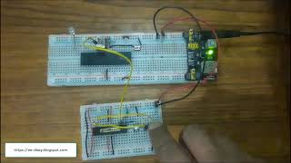 Communication between Microcontrollers using USART ATmega328P and ATmega32A [upl. by Eitsyrk743]