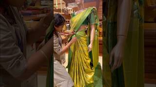 Saree draping pothyspriya saree pothystraditional sareewearing tamil pothyssilksarees Gokul [upl. by Gaylor]