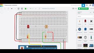 Photoresistor Sensor on Arduino Simulation Using Tinkercad [upl. by Esorylime176]