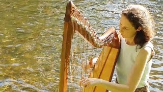 Celtic Harp Solo – A Trip to the Islands Keltische Harfe lever harp  Nadia Birkenstock [upl. by Tergram489]