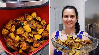 ABÓBORA ASSADA NA AIR FRYER A receita mais simples e mais gostosa [upl. by Annorah]