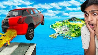 GTA 5  Jumping YOUTUBER CARS Across ENTIRE MAP  MALAYALAM [upl. by Ilaire]