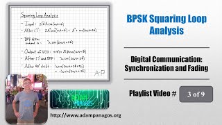 Digital Communication Binary Phase Shift Keying BPSK Squaring Loop [upl. by Ming]