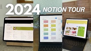 Get Organized for 2024 in Notion 💻✨ FULL planner tour [upl. by Lydia766]