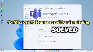 How to fix Microsoft Teams scroll bar is missing in Windows 1011 [upl. by Ashien]