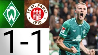 SV Werder Bremen  StPauli  11 Marvin Ducksch trifft wieder für Werder [upl. by Yerffe]