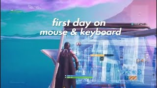 TIPS amp TRICKS WHEN SWITCHING FROM CONTROLLER TO MOUSE amp KEYBOARD ON FORTNITE CONSOLE [upl. by Rashidi54]