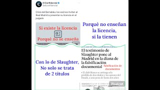 EL MADRIDISMO SOCIOLÓGICO TIENE MUCHO QUE TAPAR LICENCIAS VENCIDAS FALSIFICACIÓN DE DOCUMENTOS [upl. by Harpp]