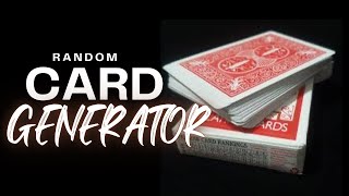 CARD GENERATOR CARD TRICK [upl. by Yentrac]