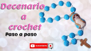 rosario  decenario a crochet  virgen amigurumi  paso a paso [upl. by Aicinod]