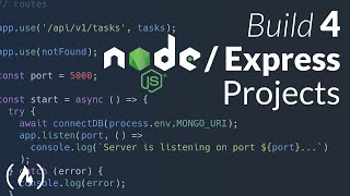 Nodejs  Express Course  Build 4 Projects [upl. by Idnat]