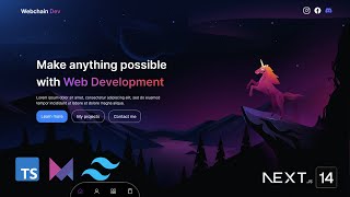 Build a Nextjs 14 Portfolio website with Tailwind CSS and Typescript [upl. by Etteve]
