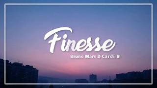 Finesse  Bruno Mars ft Cardi B Lyrics [upl. by Aimahs]