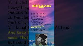 Beyoncé  Irreplaceable Lyrics shorts [upl. by Anthea]