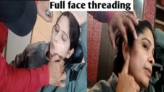 full face threading tutorial [upl. by Nitsoj]