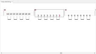 夜の本気ダンス  Crazy Dancer ベース tab [upl. by Nebe]