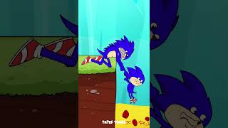 Lava Pit Challenge  Shin Sonic Family vs Tails Family [upl. by Resee531]