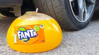 GIANT ICE VS CAR Coca Cola Zero PowerAde Fanta Sprite Fruko and Mentos Different Underground [upl. by Abel]