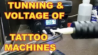 Tunning amp Voltage Setting of Tattoo Machine [upl. by Nala888]