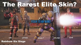 Getting the RAREST Elite Skins in Rainbow Six Siege [upl. by Alderson147]