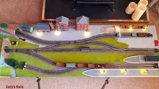 Shunting on my oo gauge layout With the Hornby Ruston 48DS [upl. by Hilliary30]