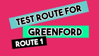 Driving Test Route  Greenford Test Route 1  London [upl. by Eudosia]