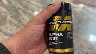 Testosterone Booster for Men MuscleTech AlphaTest Tribulus Terrestris amp Boron Supplement Review [upl. by Domella]