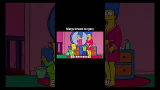 Marge breast surgery  part 2treandingshort cartoon viralvideo simpsons [upl. by Ddene885]