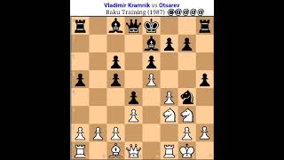 Vladimir kramnik vs Otsarev  Vladimir kramnik Chess game Vladimir best sacrificevladimir magnus [upl. by Tterab372]