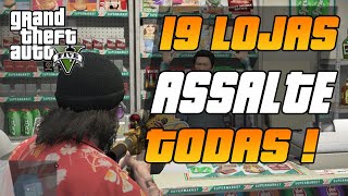 LOCALIZAÇÃO DAS 19 LOJAS DE CONVENIÊNCIA NO GTA 5 [upl. by Aerdnad226]