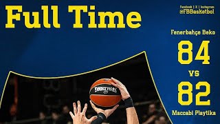 FENERBAHÇE BEKO  MACCABİ  BASKETBOL MAÇI MAÇ SONU GENİŞ ÖZETİ fenerbahçebeko maccabitelaviv [upl. by Alimhaj]