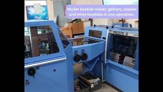 Muller booklet making machine [upl. by Enylodnewg]