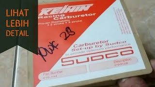 Keihin PWK 28 Original Sudco Unboxing [upl. by Noteek]