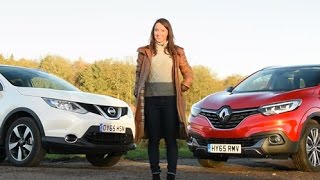 Renault Kadjar vs Nissan Qashqai 2016 review  TELEGRAPH CARS [upl. by Lrem326]