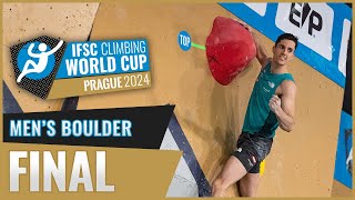 Mens Boulder final  Prague 2024 [upl. by Orodoet368]